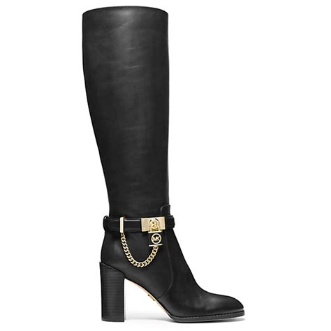 michael michael kors women's hamilton 50 50 boot|Hamilton Embellished Leather Ankle Boot .